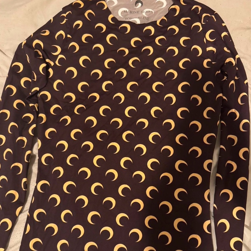 Marine serre chocolate turtleneck